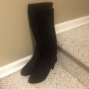 Women’s Nine West black faux suede tall boot